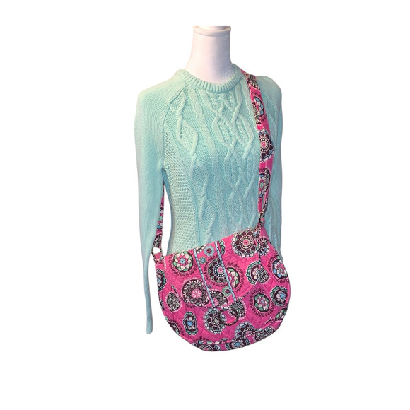 Vera Bradley saddle up bag in Cupcake Pink - Picture 2 of 14